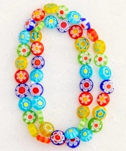 Natural Life Millefiori Bead Necklace 8 Natural Life Millefiori Bead Necklace