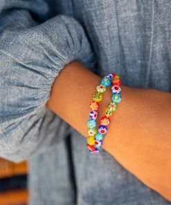 Natural Life Millefiori Bead Necklace 9 Natural Life Millefiori Bead Necklace