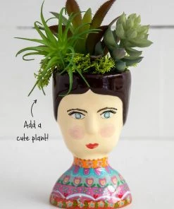 Natural Life Folk Lady Planter
