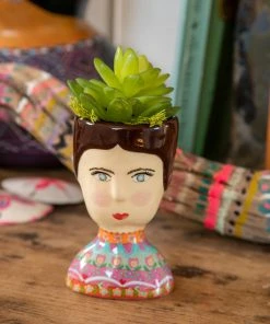 Natural Life Folk Lady Planter