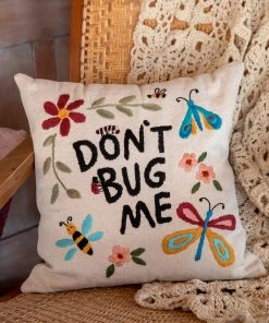 Natural Life Hand Embroidered Pillow NEW & TRENDING