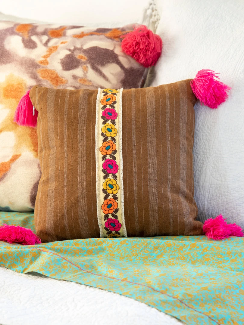 Natural Life Back To Campus Tesoro Embroidered Pillow 7 Natural Life Back To Campus Tesoro Embroidered Pillow