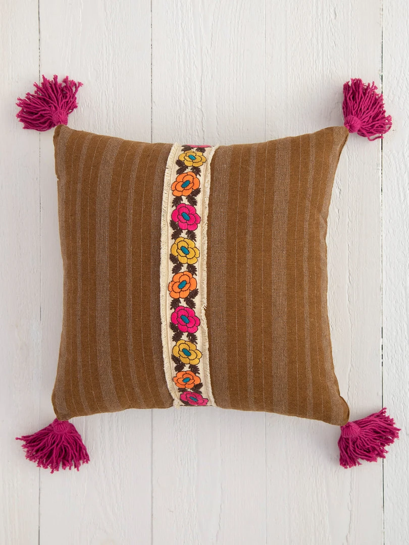 Natural Life Back To Campus Tesoro Embroidered Pillow 5 Natural Life Back To Campus Tesoro Embroidered Pillow