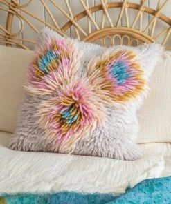 Natural Life Ziggy Shag Pillow Back To Campus