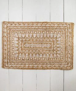 Natural Life Printed Jute Rug Back To Campus