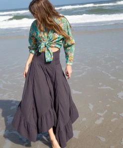 Natural Life Feelin' Alive Gauze Midi Skirt