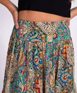 Natural Life Printed Satin Hanna Maxi Skirt NEW & TRENDING 17 Natural Life Printed Satin Hanna Maxi Skirt NEW & TRENDING