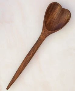 Natural Life NEW & TRENDING Wooden Heart Serving Spoon