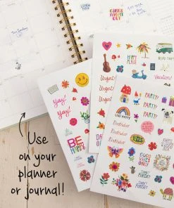 Natural Life Shaped Sticker Set Back To Campus