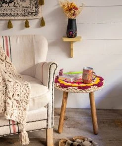 Natural Life Crochet Side Table