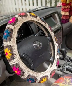 Natural Life Crochet Steering Wheel Cover