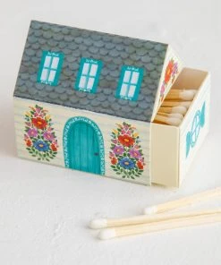 Natural Life HOME & LIVING Set Of 2 Cottage Matchboxes 10 Natural Life HOME & LIVING Set Of 2 Cottage Matchboxes
