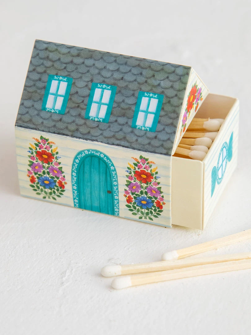 Natural Life HOME & LIVING Set Of 2 Cottage Matchboxes 6 Natural Life HOME & LIVING Set Of 2 Cottage Matchboxes