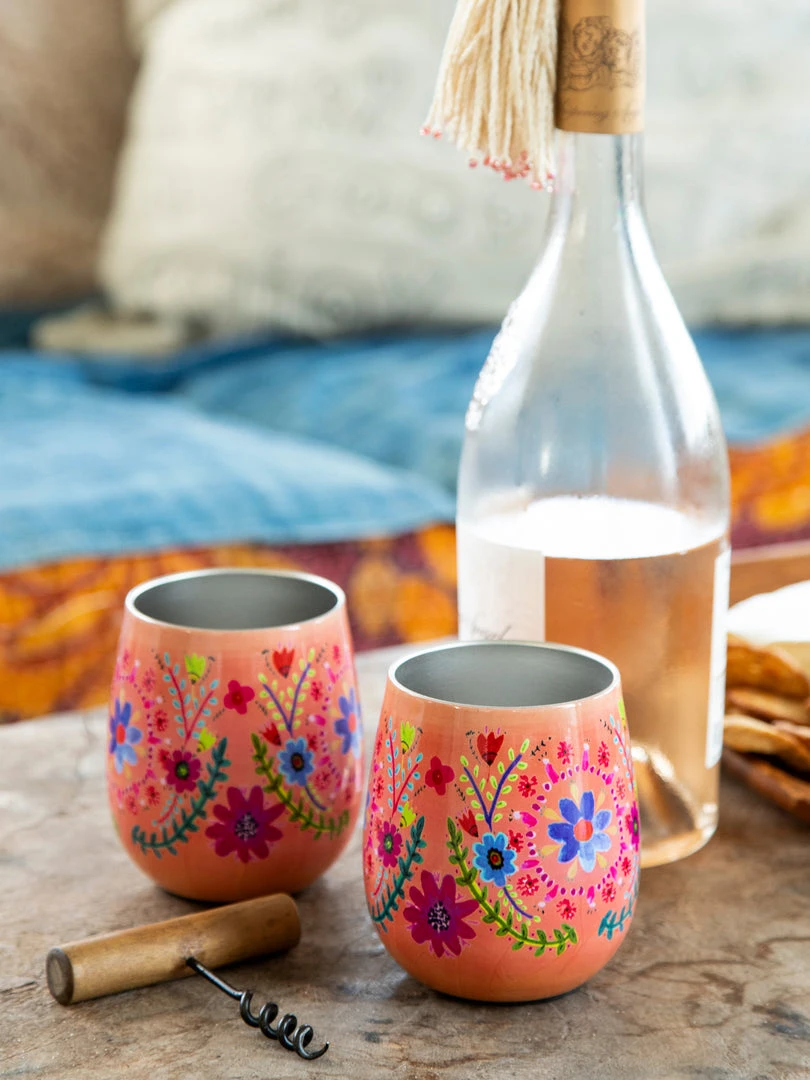 Natural Life Set Of 2 Wine Tumblers 3 Natural Life Set Of 2 Wine Tumblers