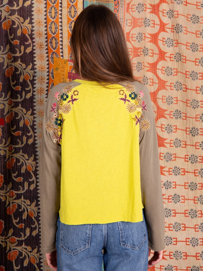 Natural Life Embroidered Raglan Top CLOTHES 11 Natural Life Embroidered Raglan Top CLOTHES