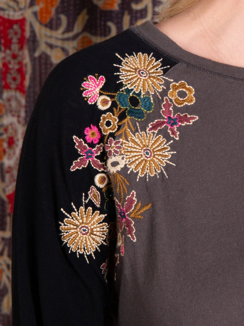 Natural Life Embroidered Raglan Top CLOTHES 5 Natural Life Embroidered Raglan Top CLOTHES