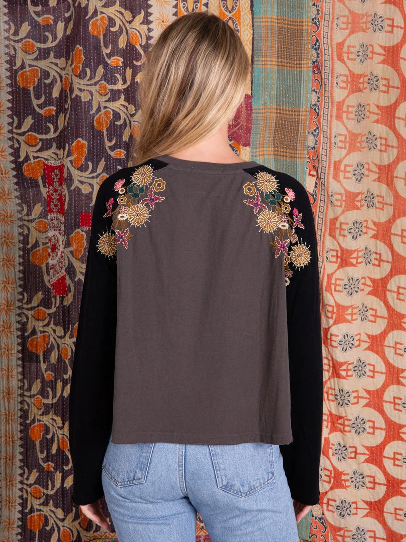 Natural Life Embroidered Raglan Top CLOTHES 7 Natural Life Embroidered Raglan Top CLOTHES