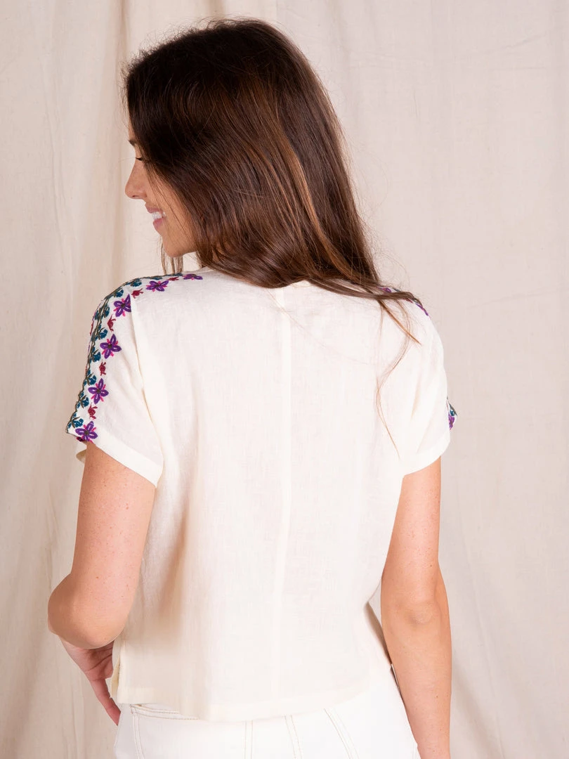 Natural Life Embroidered Tassel Top SUMMER SHOP 10 Natural Life Embroidered Tassel Top SUMMER SHOP