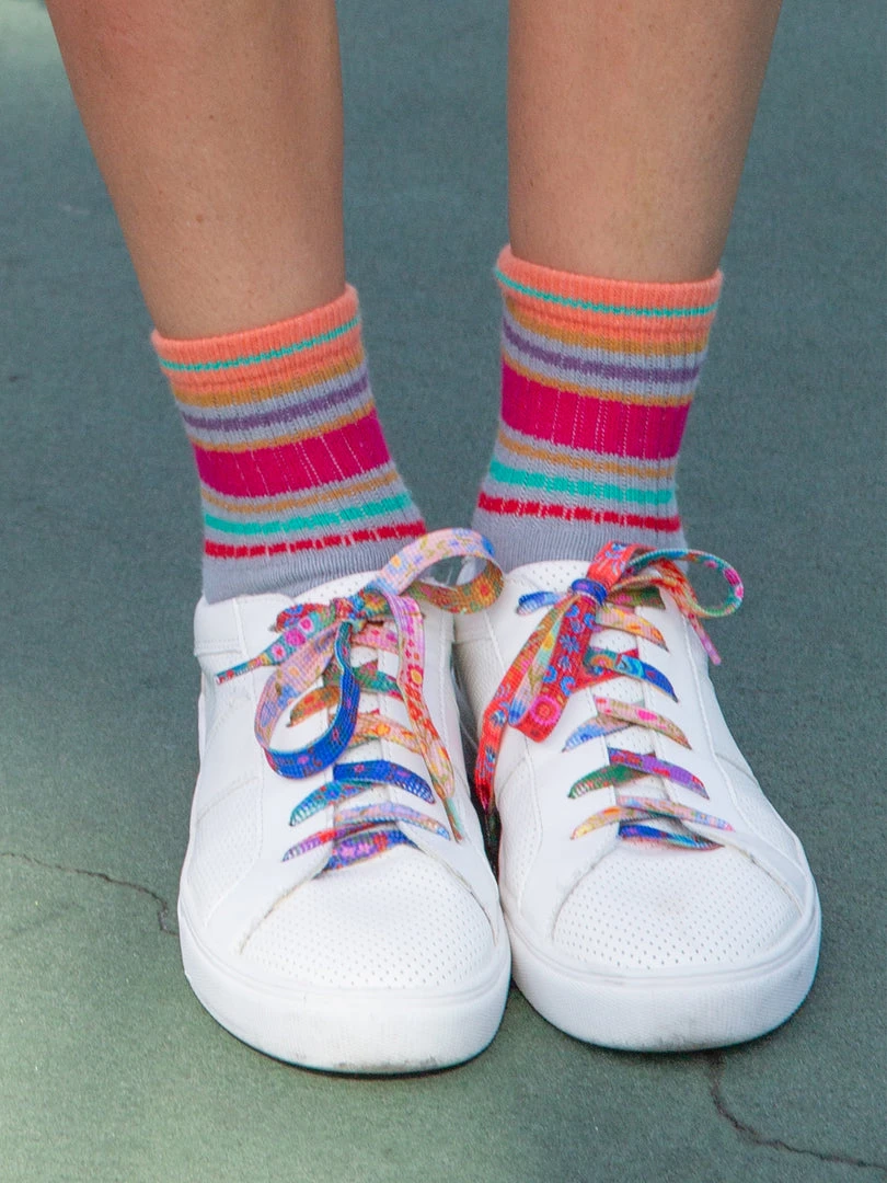 Natural Life Back To Campus Striped Retro Crew Sock Set 8 Natural Life Back To Campus Striped Retro Crew Sock Set