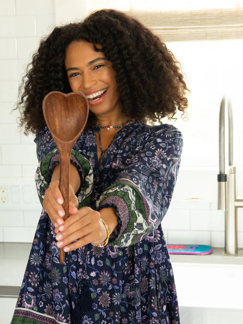 Natural Life NEW & TRENDING Wooden Heart Serving Spoon 4 Natural Life NEW & TRENDING Wooden Heart Serving Spoon