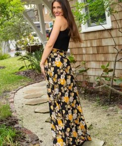Natural Life Ginger Side Slit Maxi Skirt 28 Natural Life Ginger Side Slit Maxi Skirt