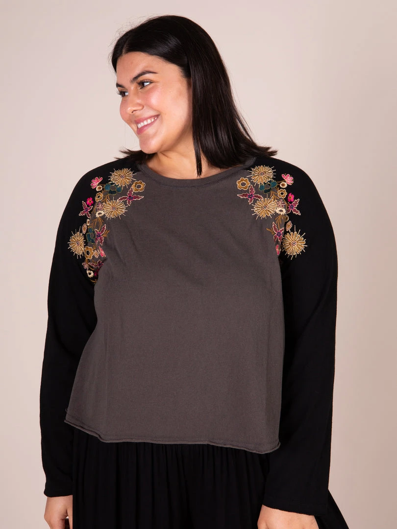 Natural Life Embroidered Raglan Top CLOTHES 4 Natural Life Embroidered Raglan Top CLOTHES