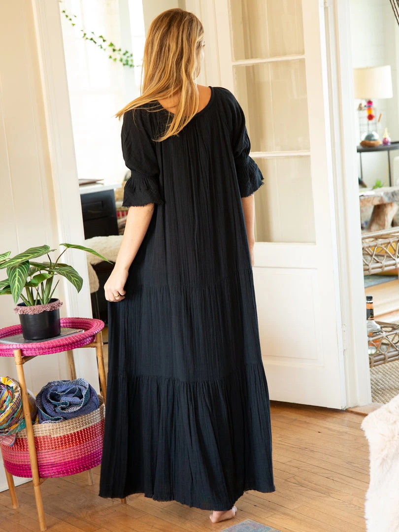 Natural Life CLOTHES Sienna Gauze Maxi Dress 5 Natural Life CLOTHES Sienna Gauze Maxi Dress