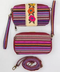 Natural Life Back To Campus Embroidered Wristlet