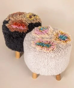 Natural Life Ziggy Shag Stool