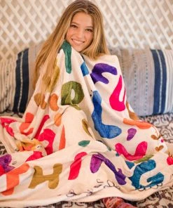 Natural Life Back To Campus Tapestry Blanket