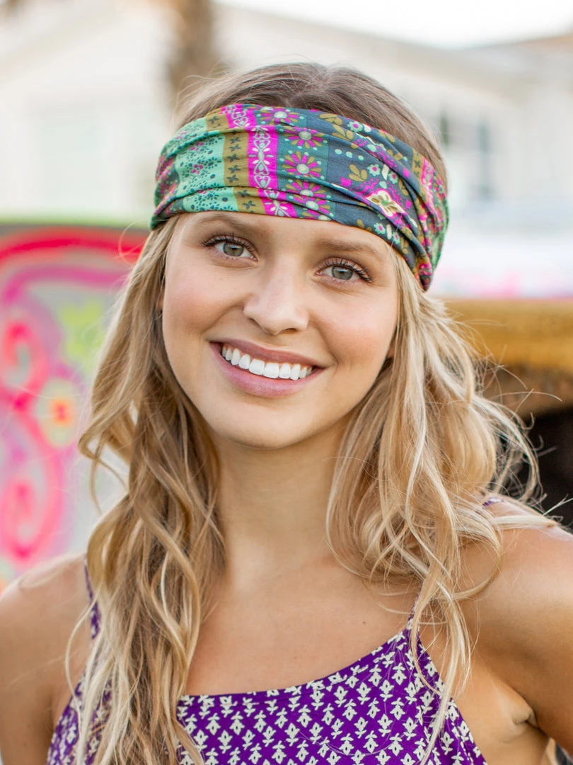 Natural Life Border Print Boho Bandeau Accessories 23 Natural Life Border Print Boho Bandeau Accessories
