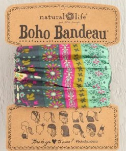 Natural Life Border Print Boho Bandeau Accessories 90 Natural Life Border Print Boho Bandeau Accessories