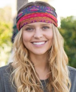Natural Life Border Print Boho Bandeau Accessories 86 Natural Life Border Print Boho Bandeau Accessories