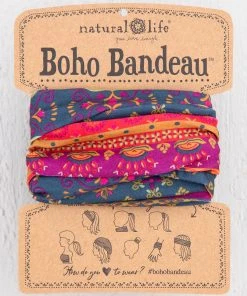 Natural Life Border Print Boho Bandeau Accessories 81 Natural Life Border Print Boho Bandeau Accessories